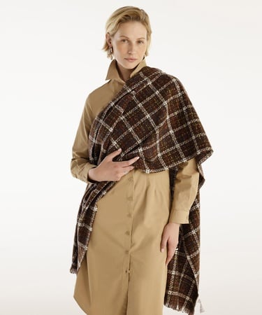  YARGICI Renk Geçişli Ve Kareli Şal