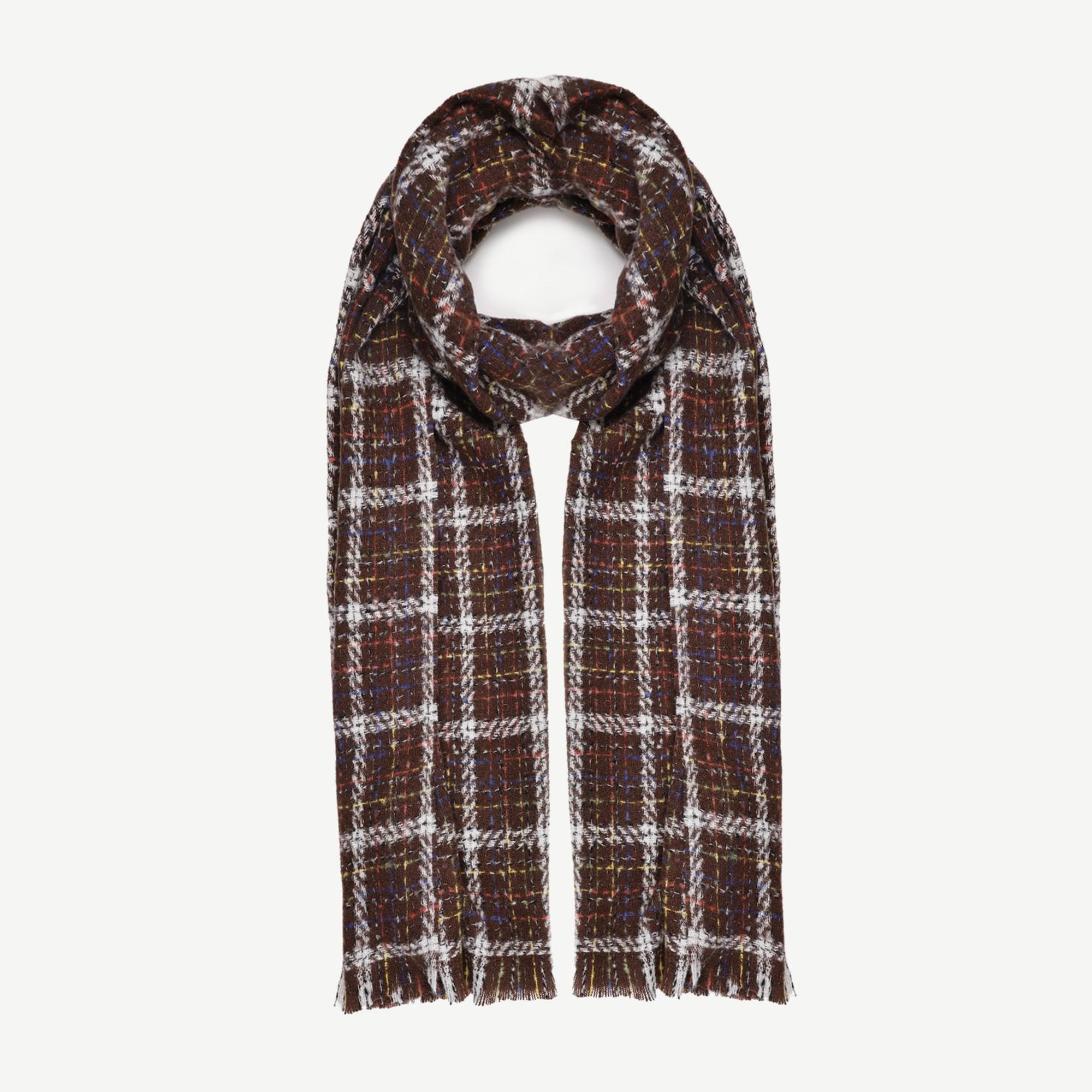 YARGICI Renk Geçişli Ve Kareli Şal