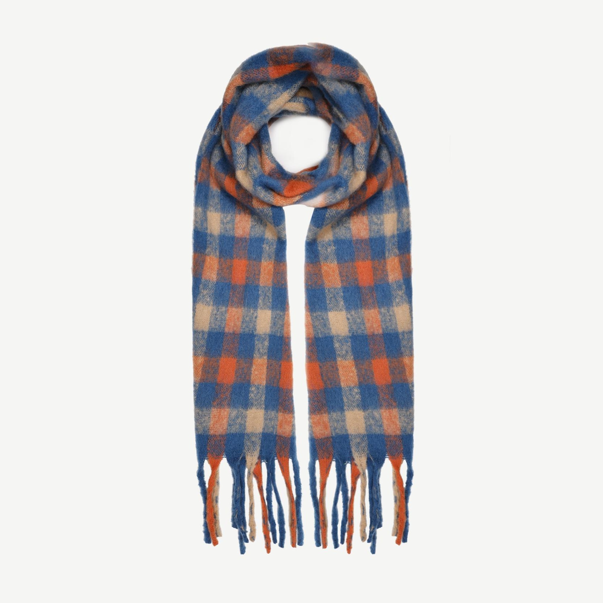 YARGICI Küçük Kare Desenli Şal