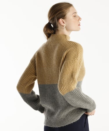  YARGICI Renk Bloklu Kazak