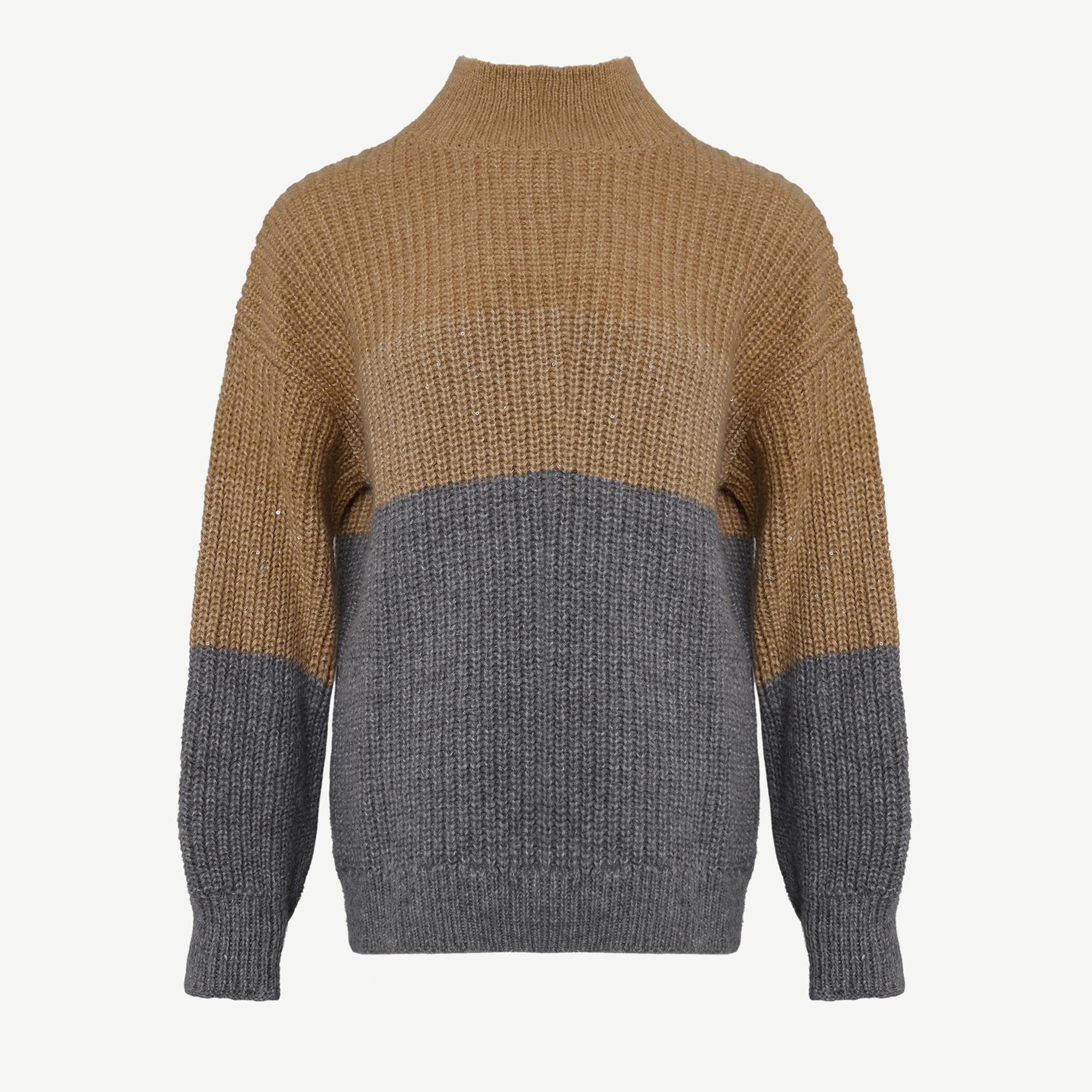 YARGICI Renk Bloklu Kazak