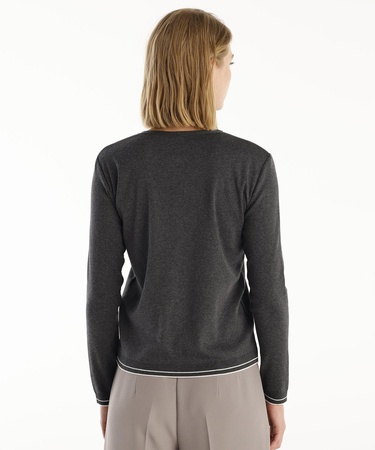  YARGICI Bisiklet Yakalı Hırka Triko