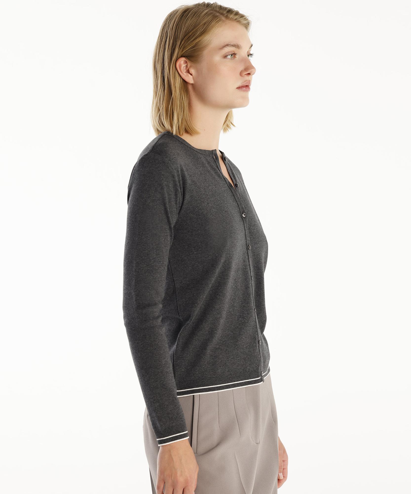  YARGICI Bisiklet Yakalı Hırka Triko