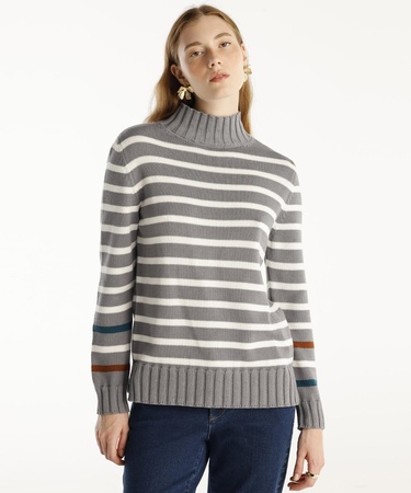  YARGICI Çizgi Detaylı Triko