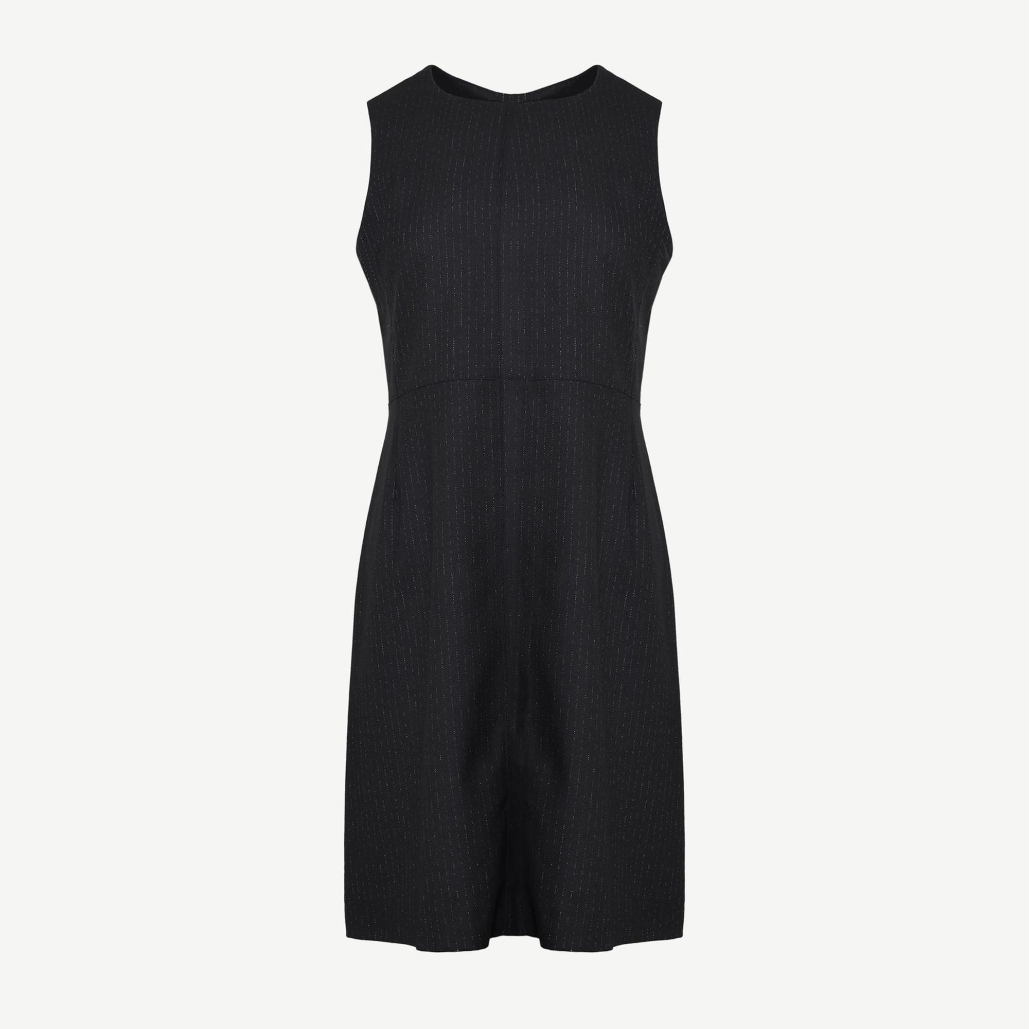 YARGICI Pensli Bisiklet Yaka Kolsuz Kısa Elbise