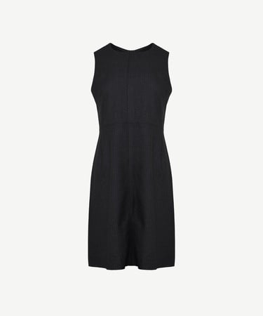  YARGICI Pensli Bisiklet Yaka Kolsuz Kısa Elbise