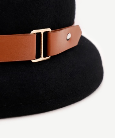  YARGICI Yün Kemer Detaylı  Şapka