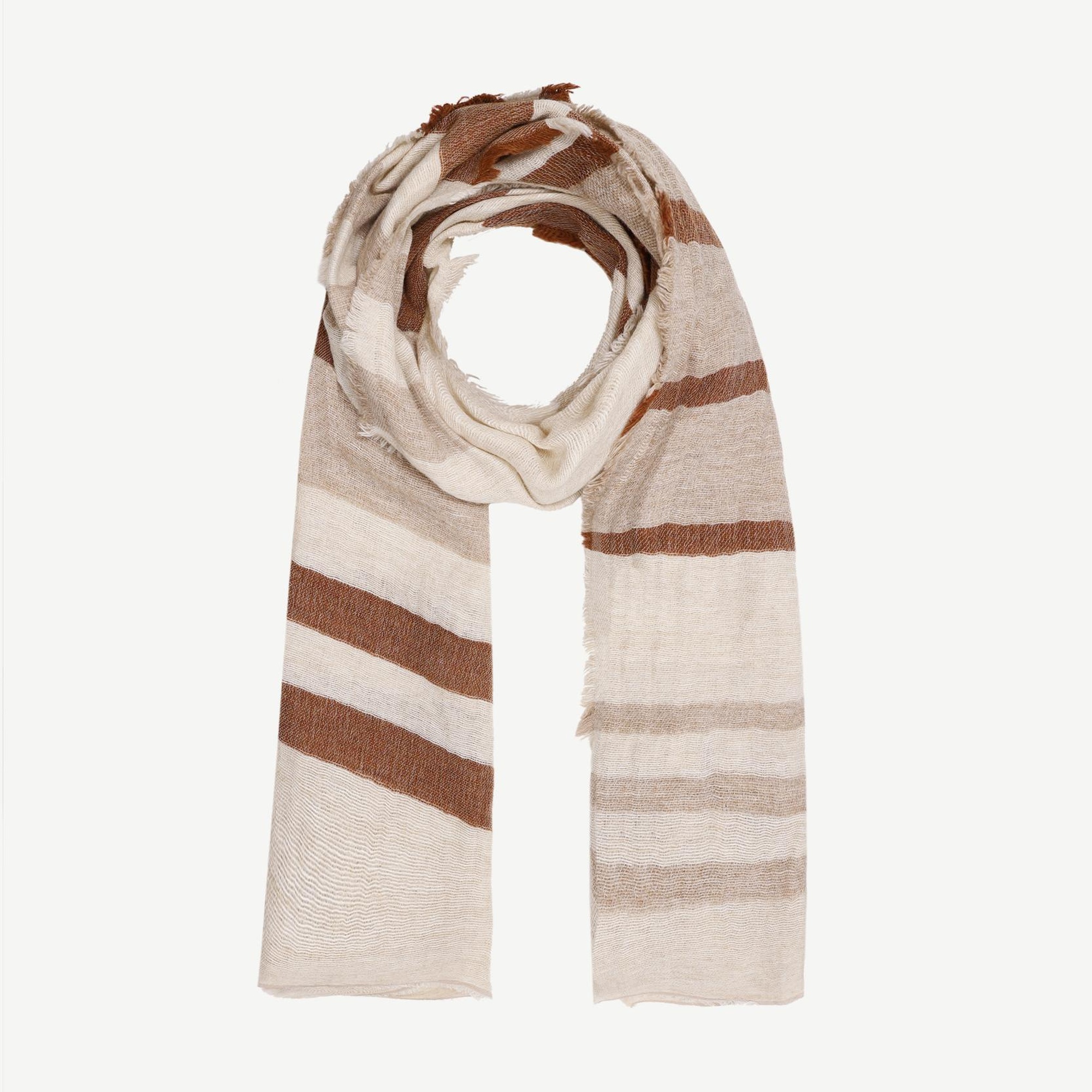 YARGICI Çizgili Yün Şal