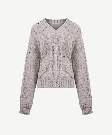  YARGICI V Yaka Oversıze Kazak