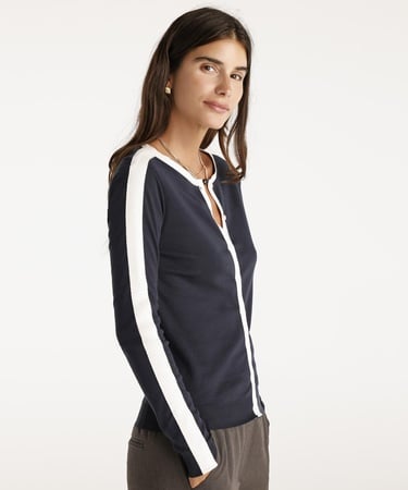  YARGICI Blok Renkli Bisiklet Yaka Triko