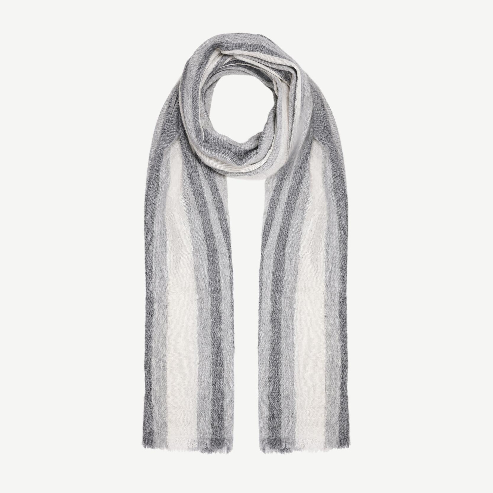 YARGICI Çizgili Yün Şal