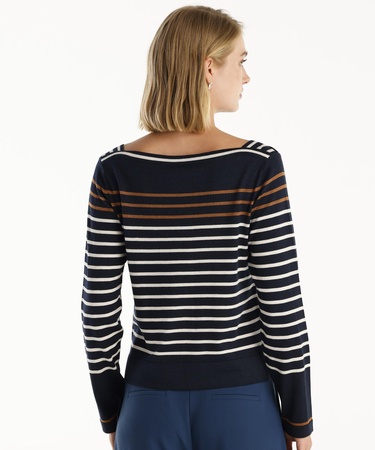  YARGICI Kayık Yaka 3/4 Kollu Triko