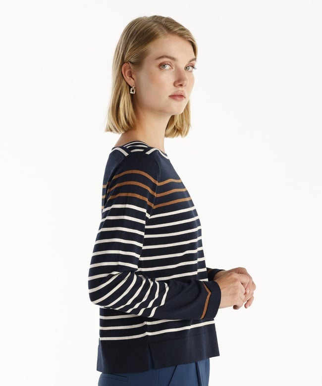  YARGICI Kayık Yaka 3/4 Kollu Triko