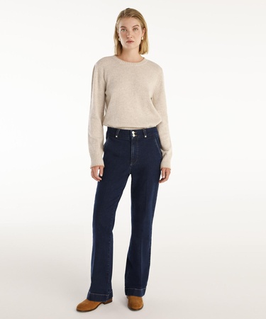  YARGICI Yüksek Bel Bootcut Denim Pantolon