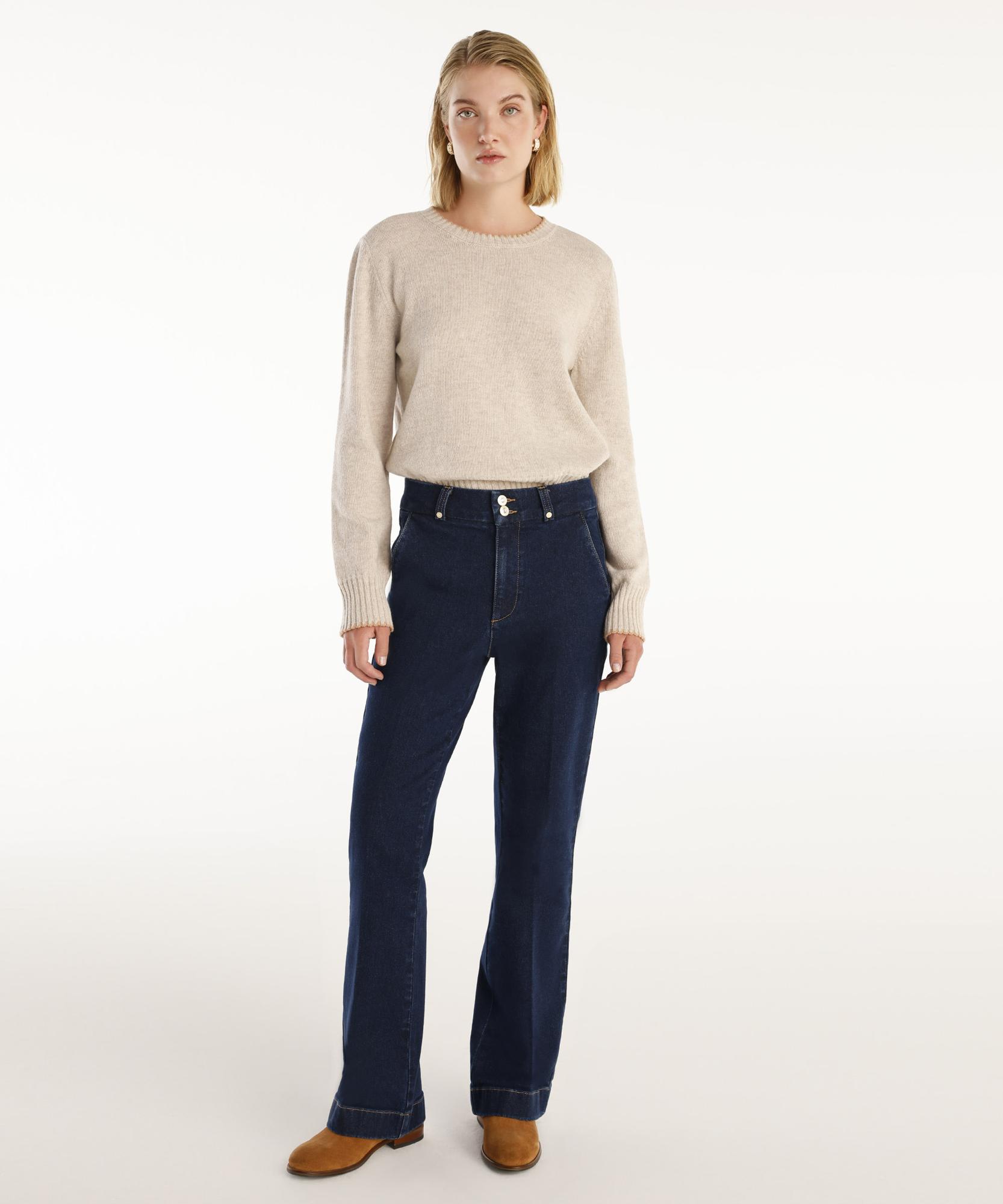  YARGICI Yüksek Bel Bootcut Denim Pantolon