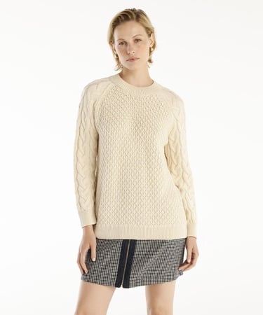  YARGICI Bisiklet Yakalı Simli Örgülü Kazak