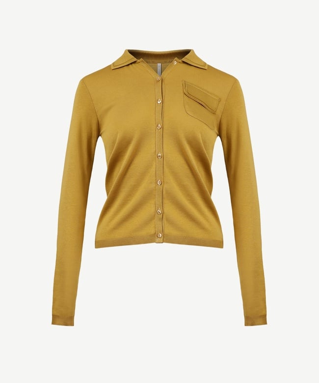  YARGICI Üst Cep Detayli Triko