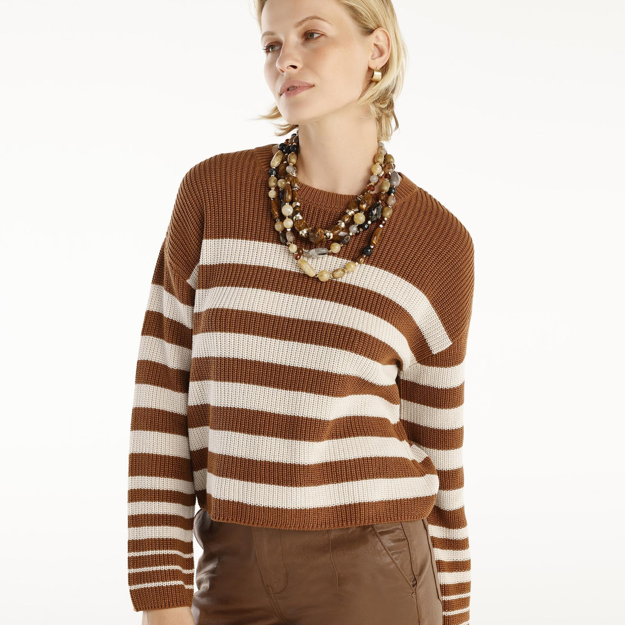 YARGICI Bisiklet Yakalı Geniş Kolu Kazak