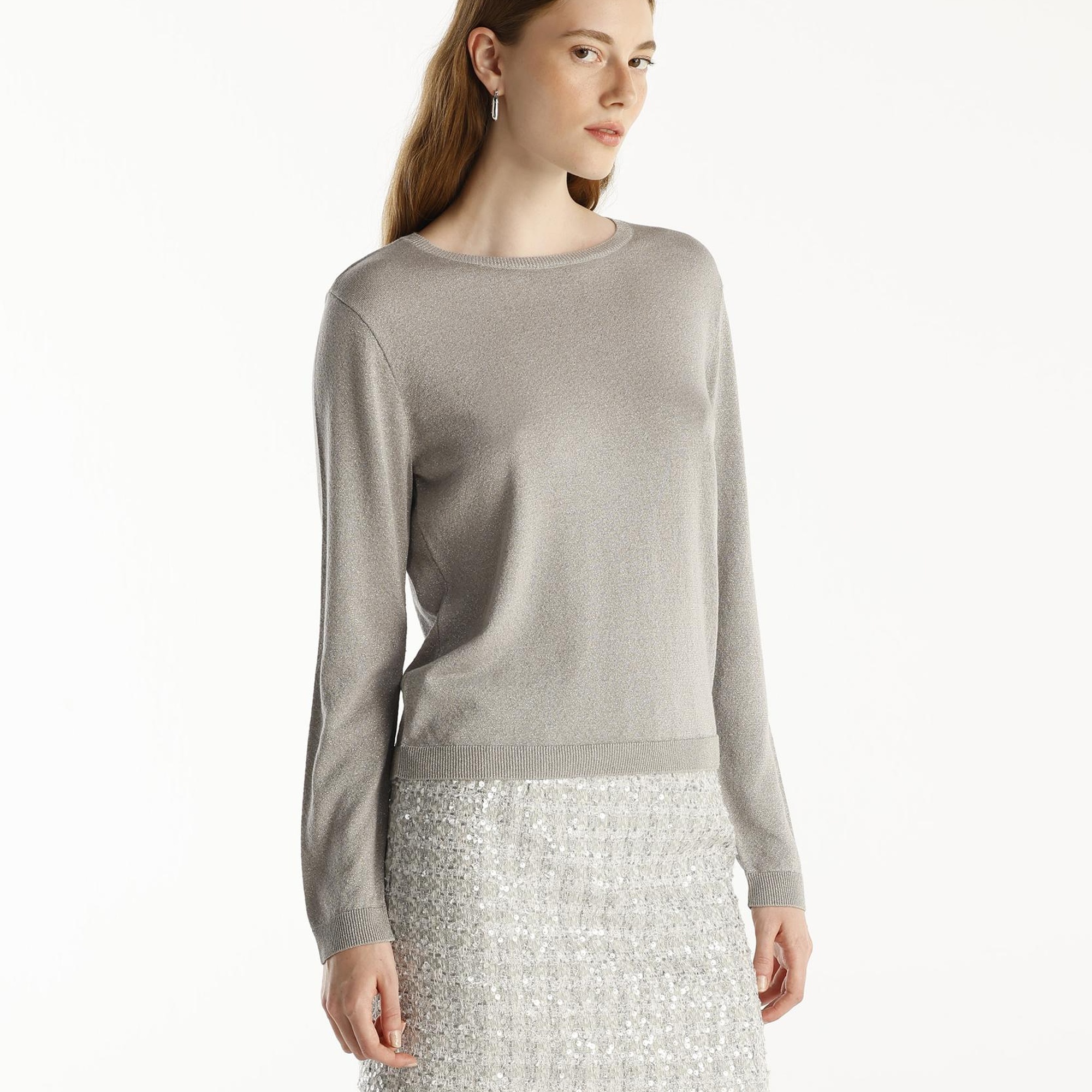 YARGICI Bisiklet Yakalı Uzun Kollu Triko