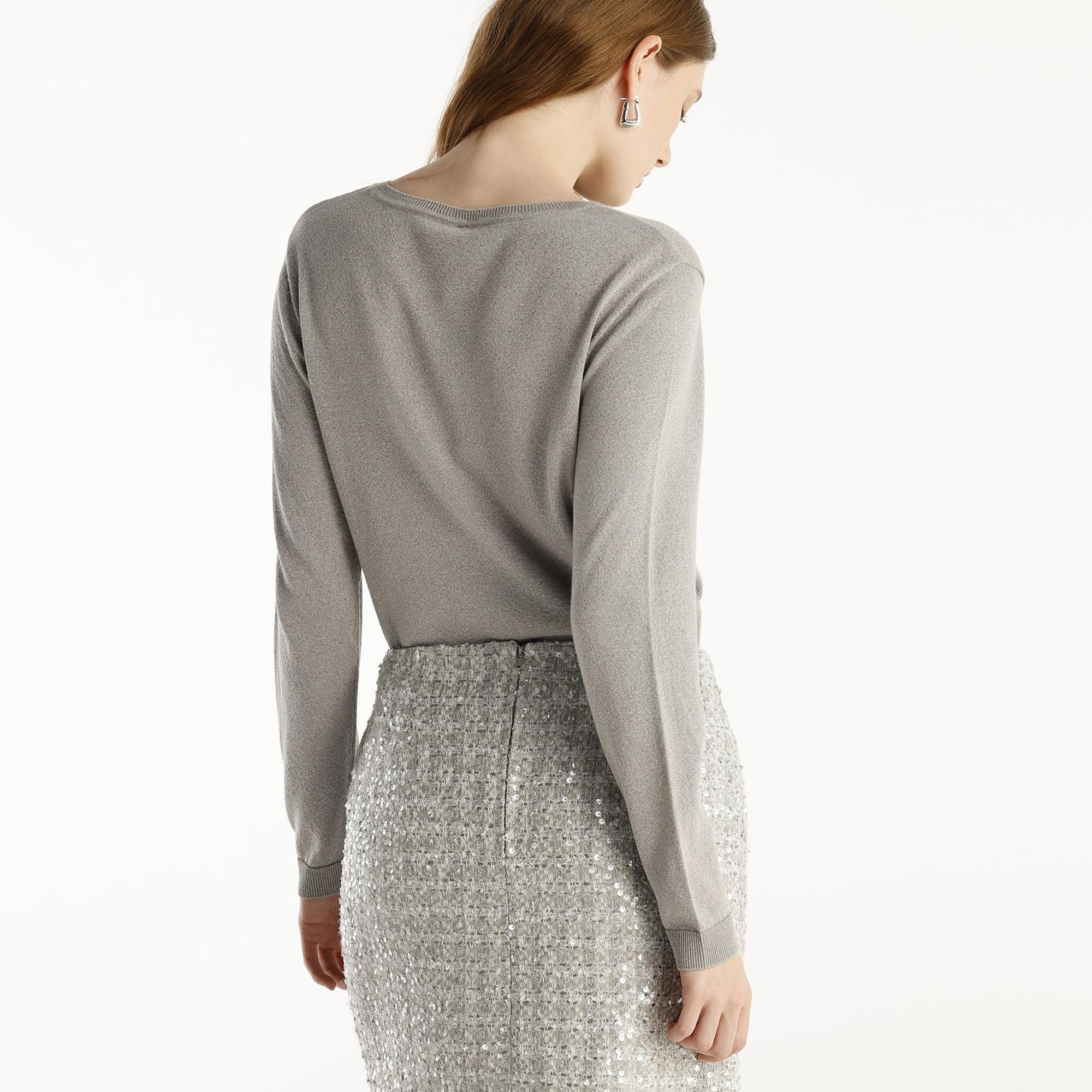 YARGICI Bisiklet Yakalı Uzun Kollu Triko