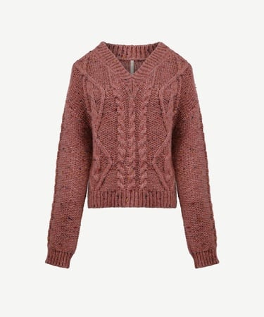  YARGICI V Yaka Oversıze Kazak