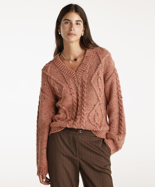  YARGICI V Yaka Oversıze Kazak