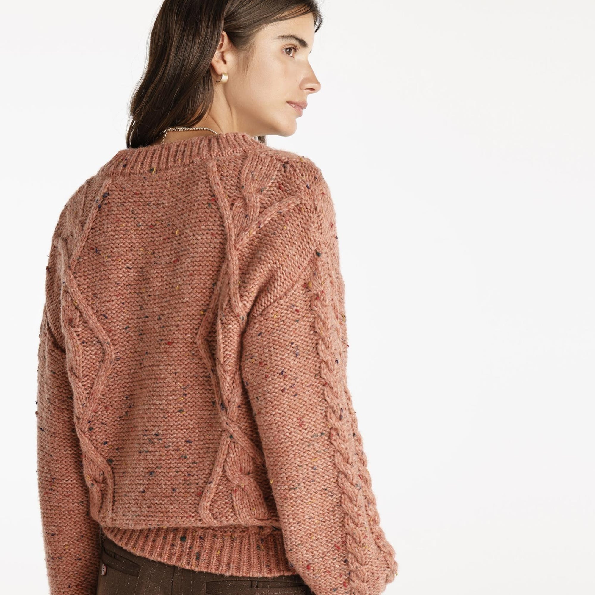 YARGICI V Yaka Oversıze Kazak