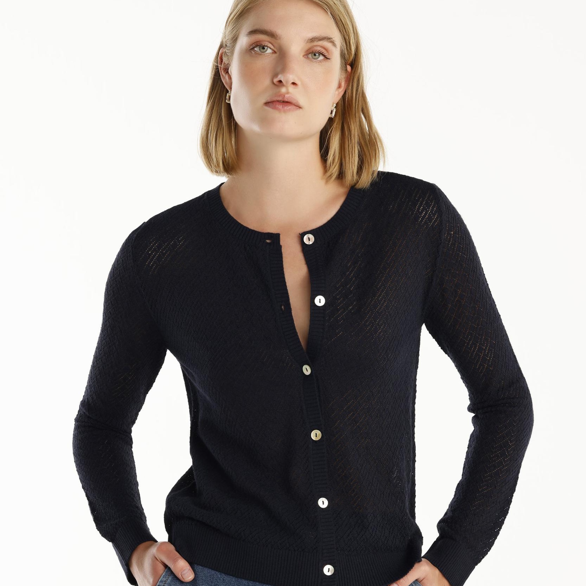 YARGICI Bisiklet Yaka Hırka