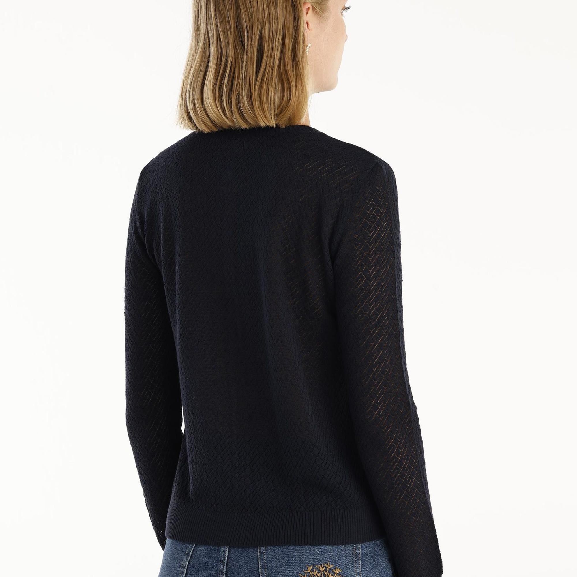 YARGICI Bisiklet Yaka Hırka