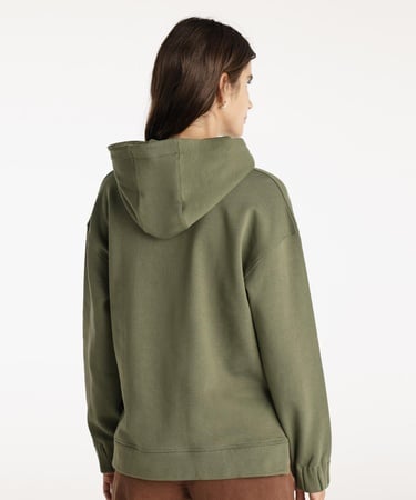  YARGICI Yırtmaç Ve Kol Ucu Lastik Detaylı Kapşonlu Sweatshirt