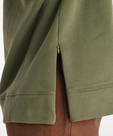  YARGICI Yırtmaç Ve Kol Ucu Lastik Detaylı Kapşonlu Sweatshirt