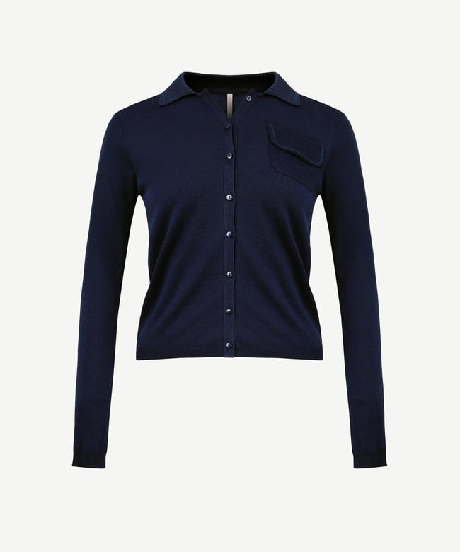  YARGICI Üst Cep Detayli Triko