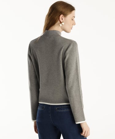  YARGICI Dik Yakalı Uzun Kollu Kazak