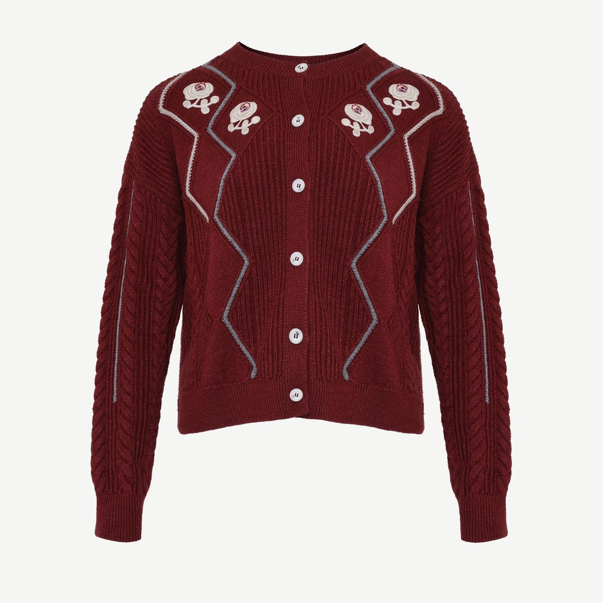 YARGICI Bisiklet Yakalı Hırka