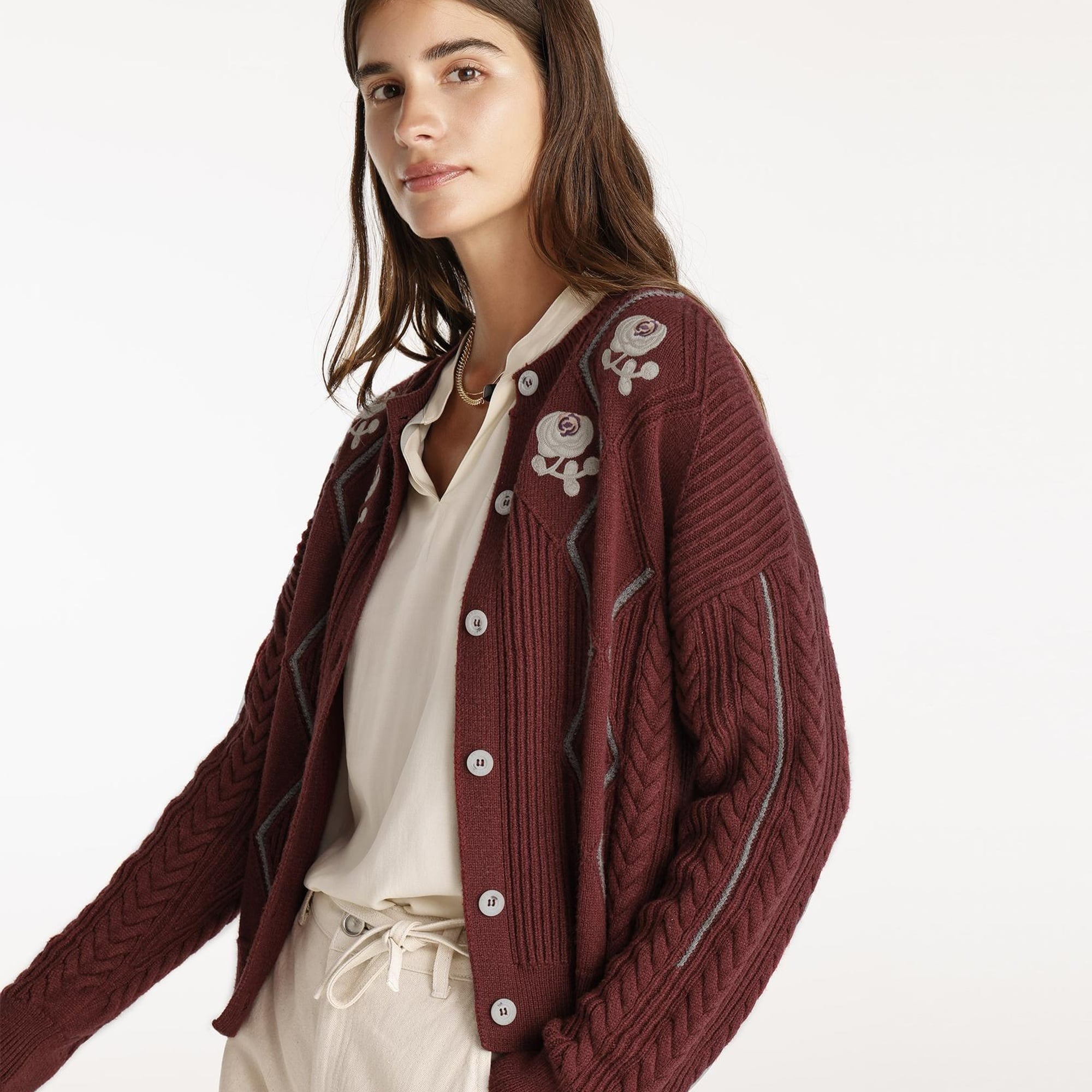 YARGICI Bisiklet Yakalı Hırka