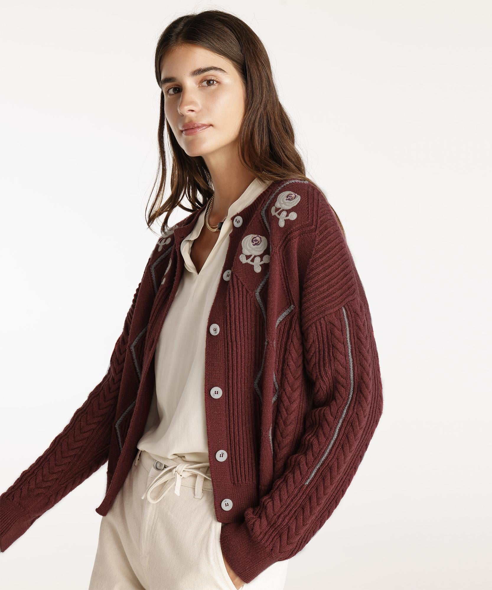  YARGICI Bisiklet Yakalı Hırka