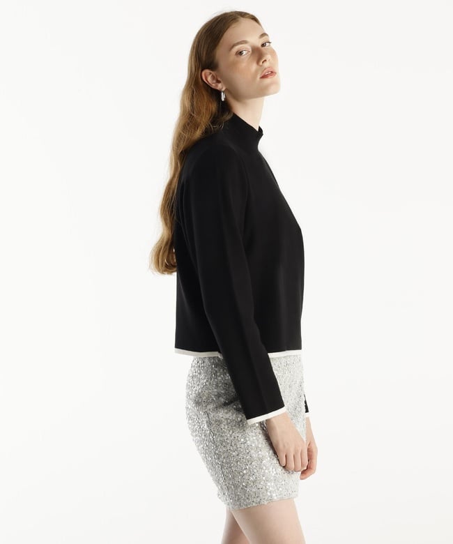  YARGICI Dik Yakalı Uzun Kollu Kazak