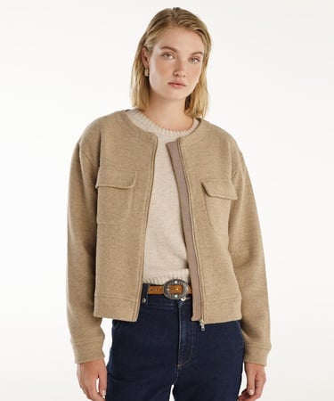  YARGICI Bisiklet Yakalı Cep Detaylı Hırka