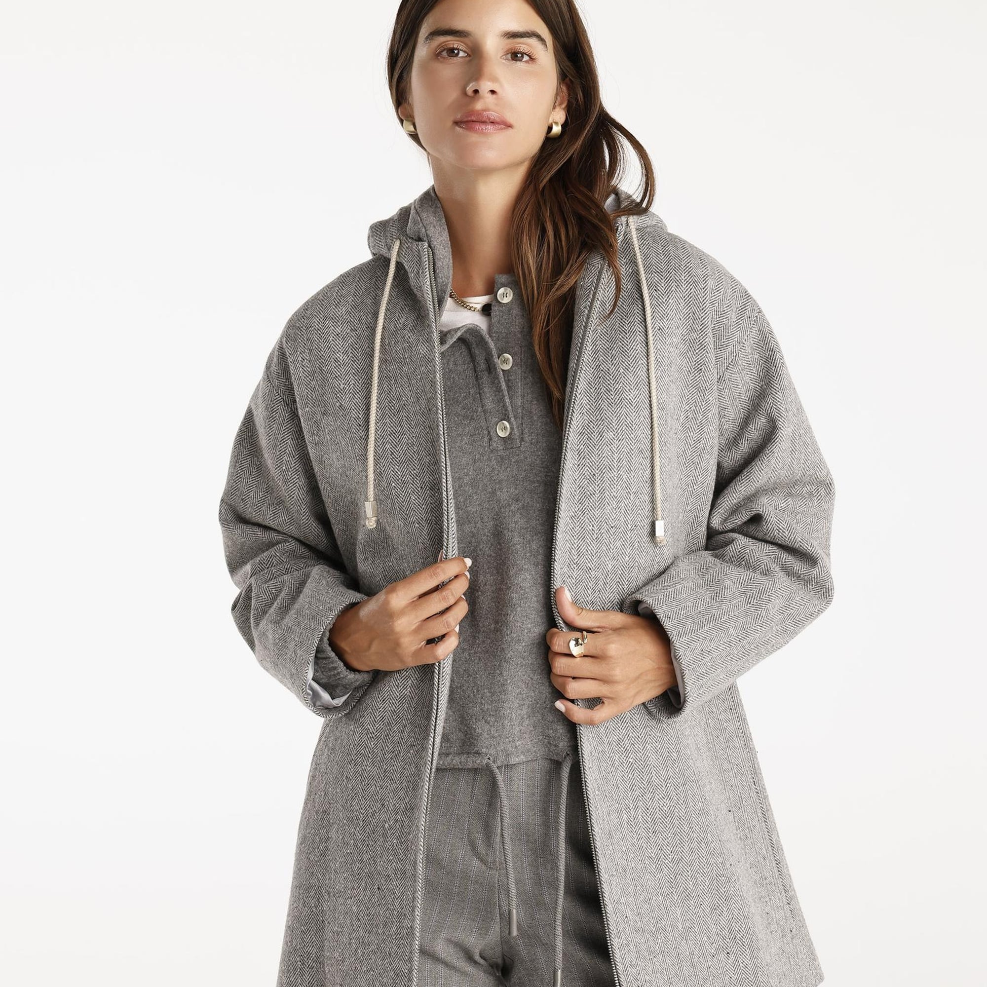 YARGICI Fermuarlı Palto