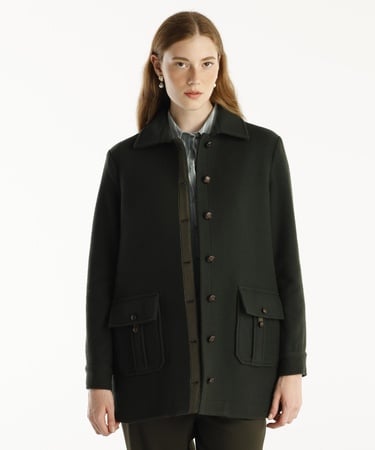  YARGICI Kısa Gömlek Yaka Palto