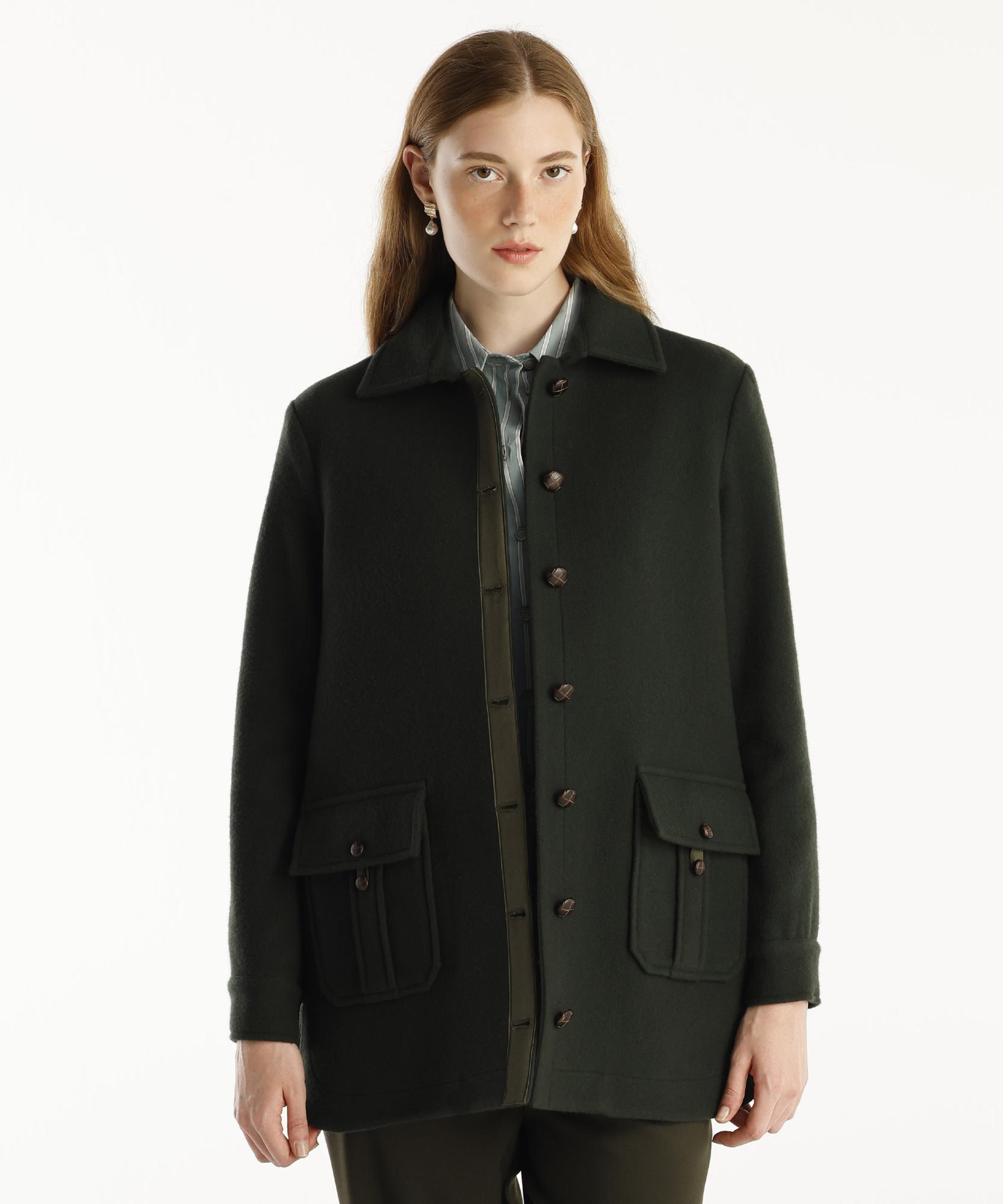  YARGICI Kısa Gömlek Yaka Palto