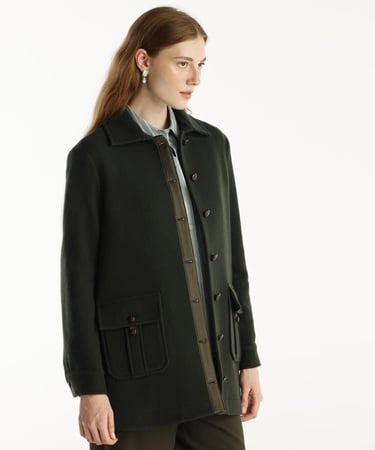  YARGICI Kısa Gömlek Yaka Palto