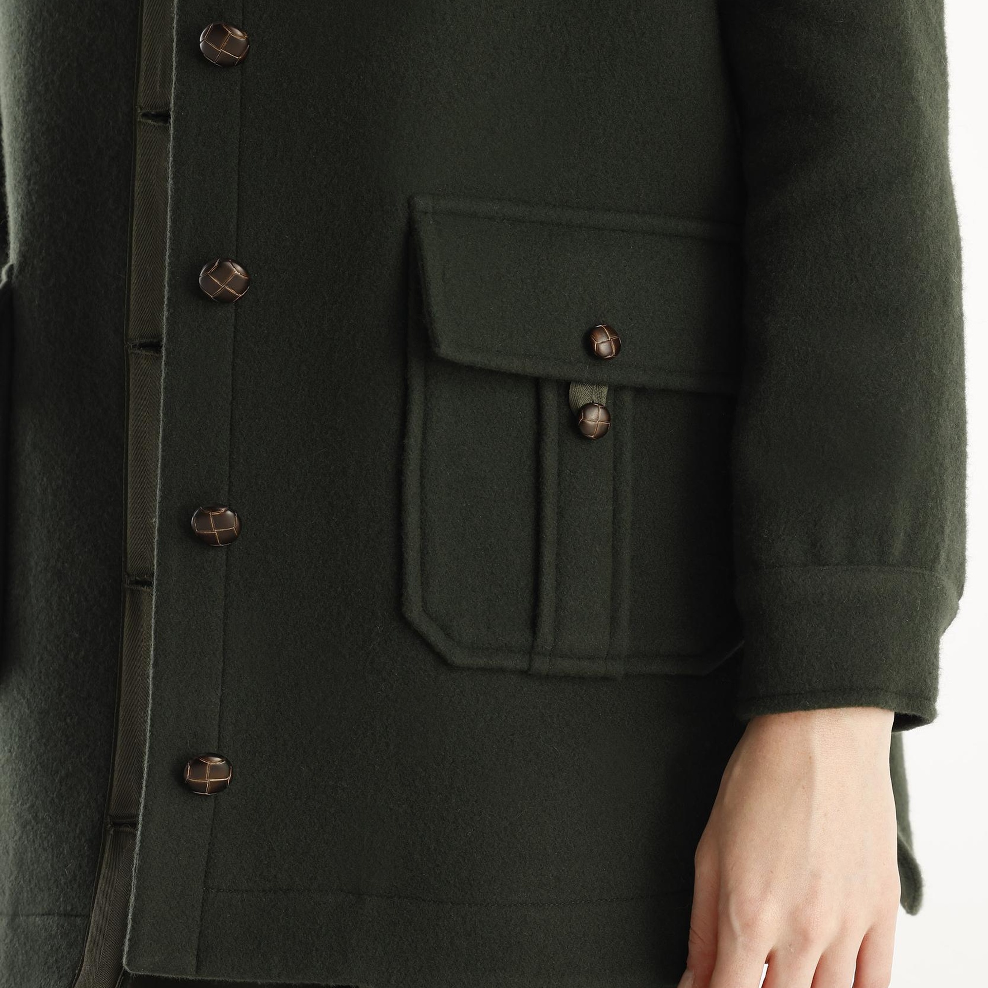 YARGICI Kısa Gömlek Yaka Palto