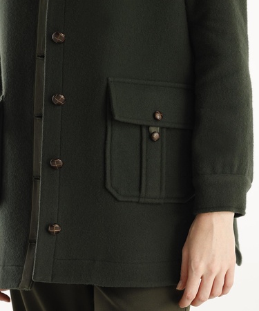  YARGICI Kısa Gömlek Yaka Palto