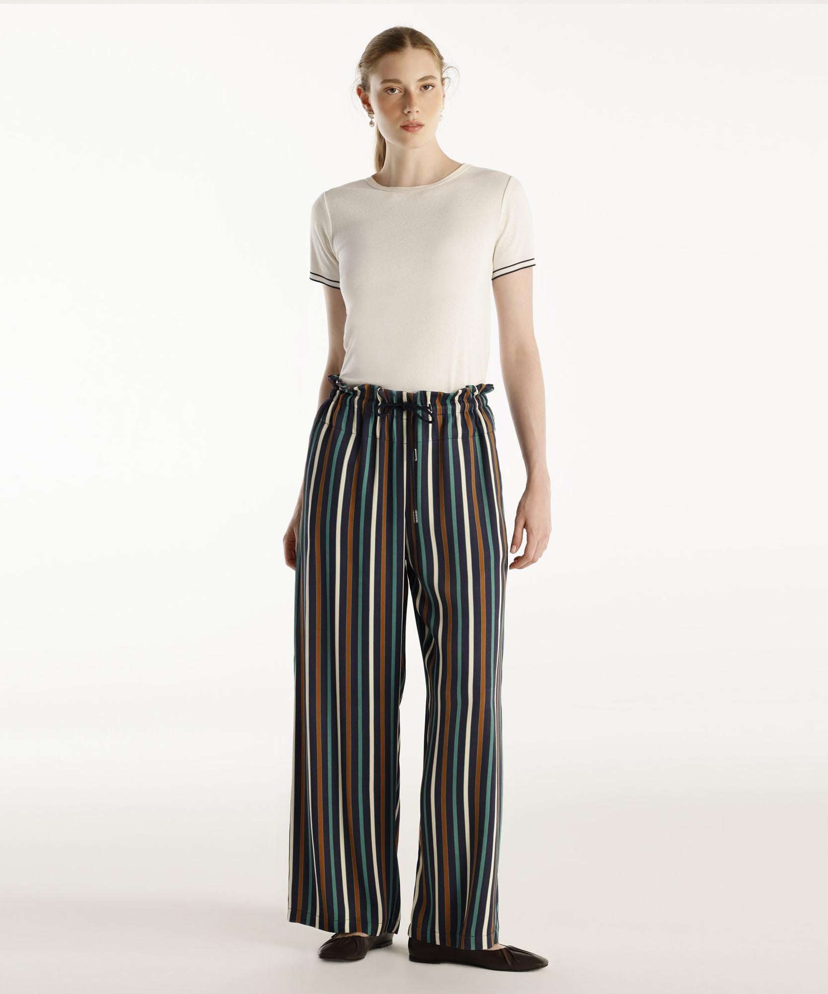  YARGICI Bel Detaylı Pantolon