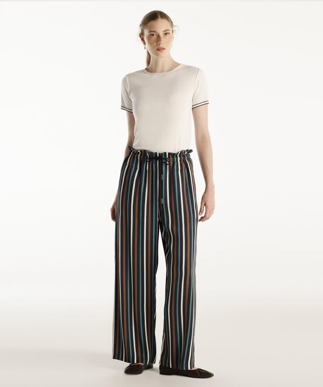  YARGICI Bel Detaylı Pantolon