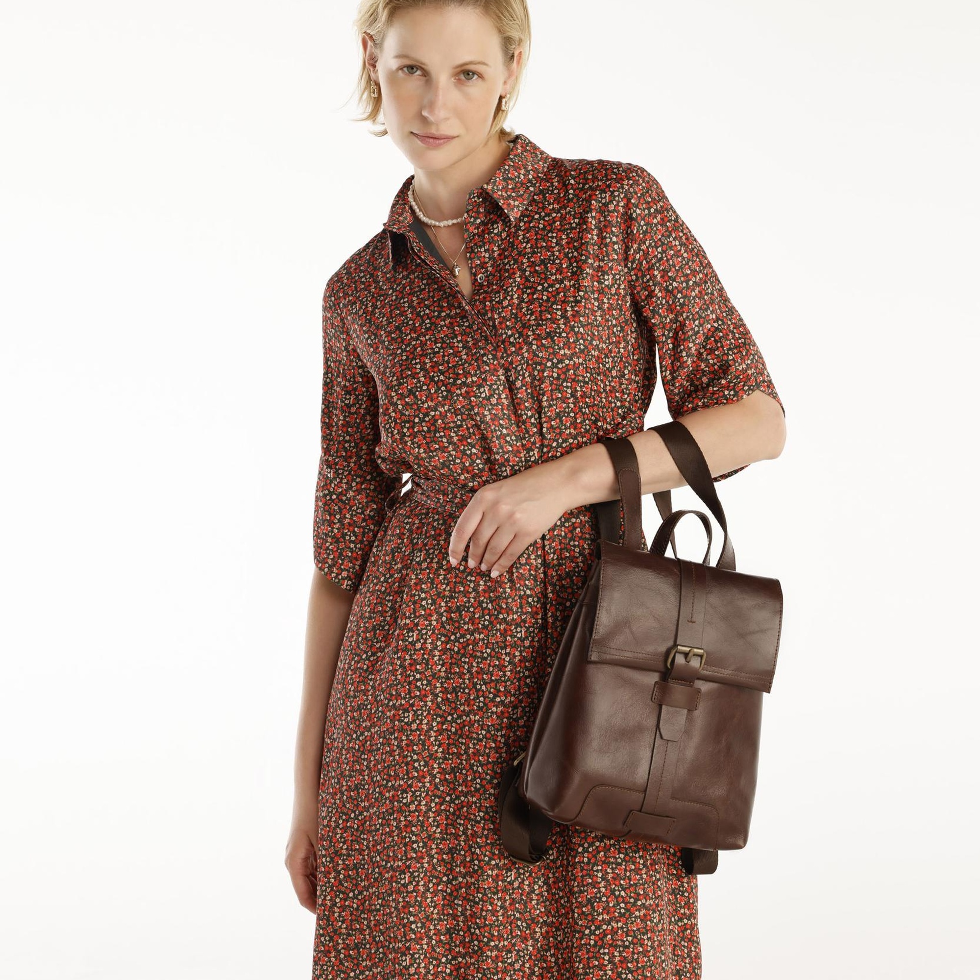 YARGICI Kuşaklı Uzun Kollu Gömlek Elbise