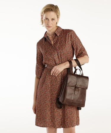  YARGICI Kuşaklı Uzun Kollu Gömlek Elbise