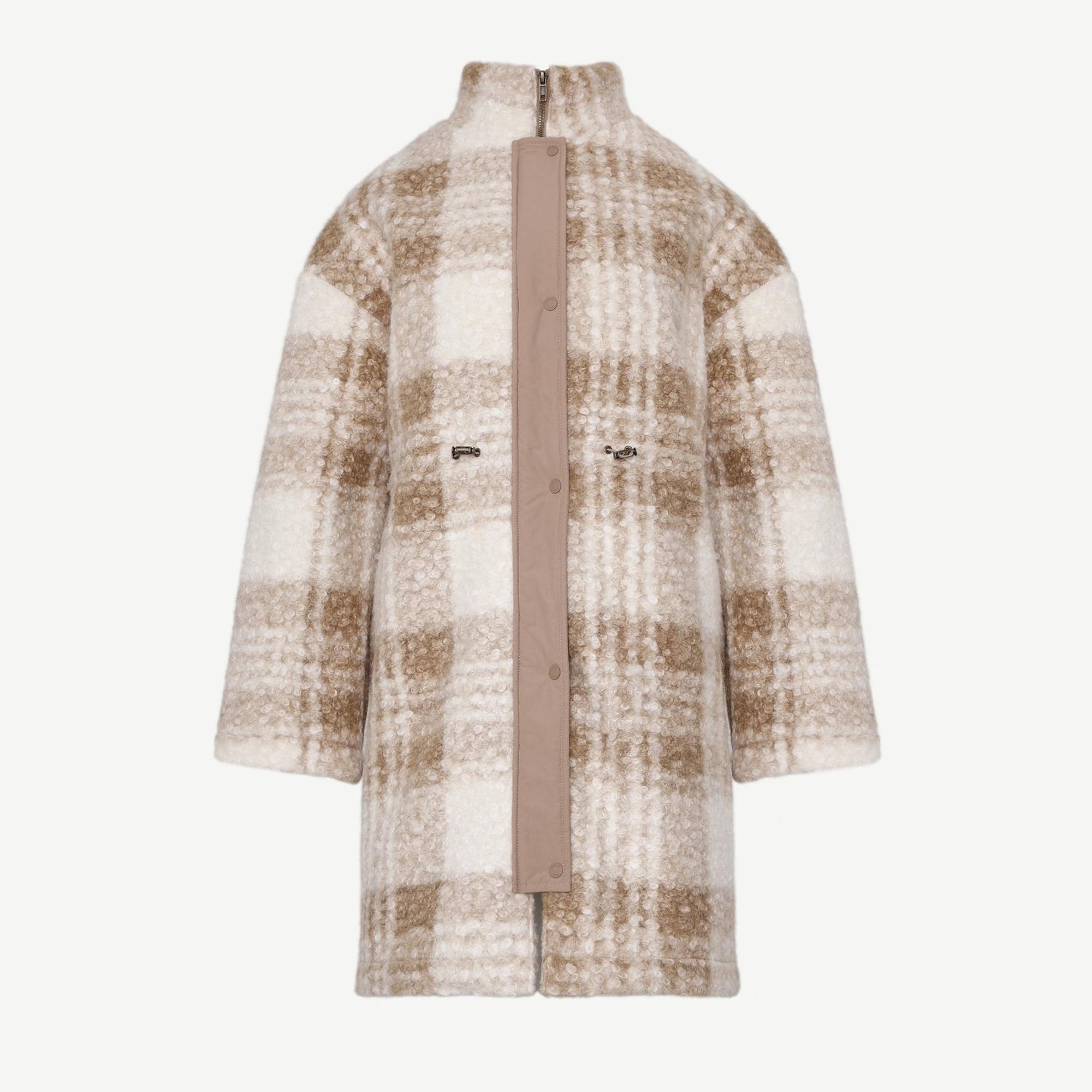 YARGICI Beli Lastikli Çıtçıtlı Palto