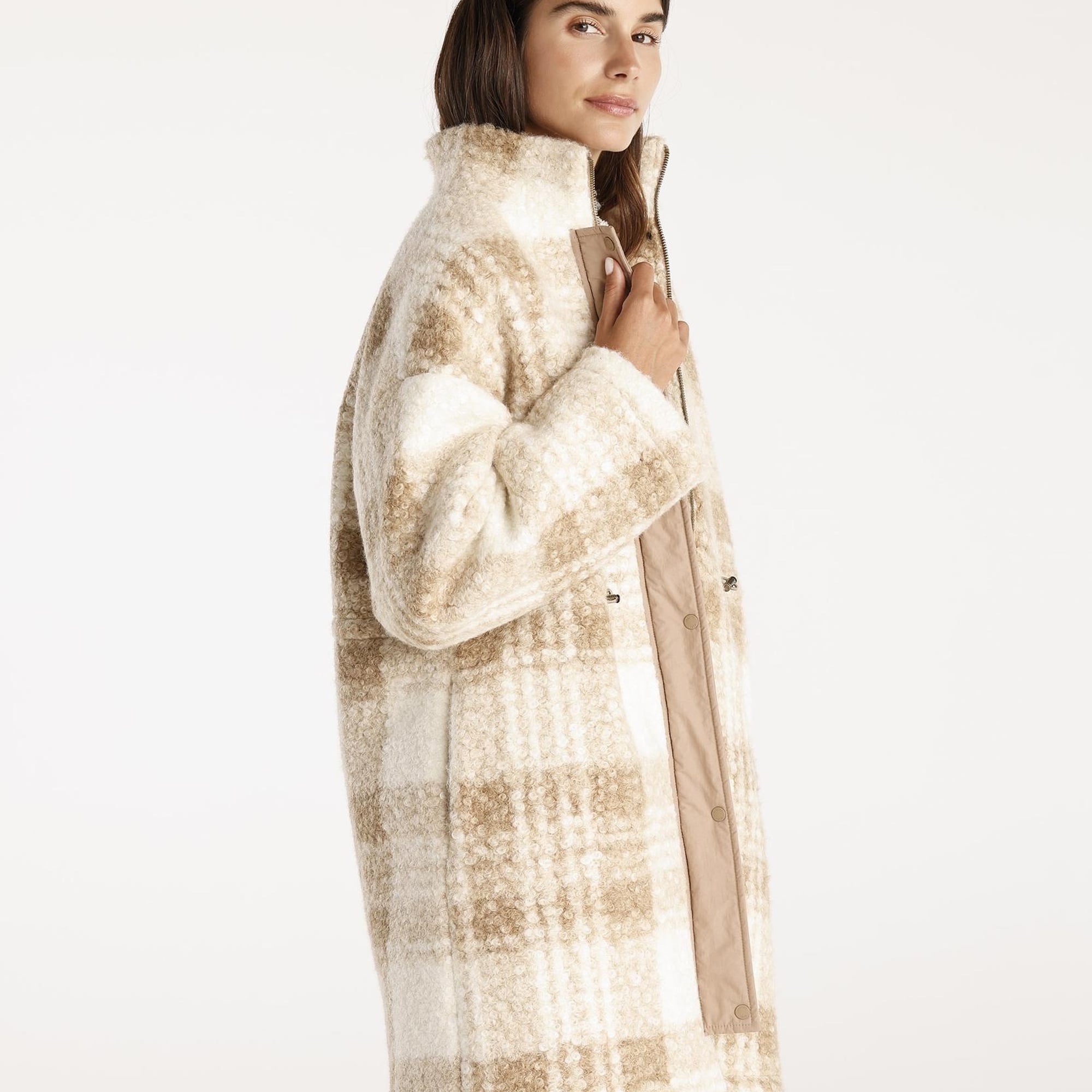 YARGICI Beli Lastikli Çıtçıtlı Palto